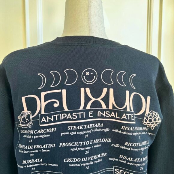 DEUX MOI Black Sweatshirt Size S - Picture 9 of 16